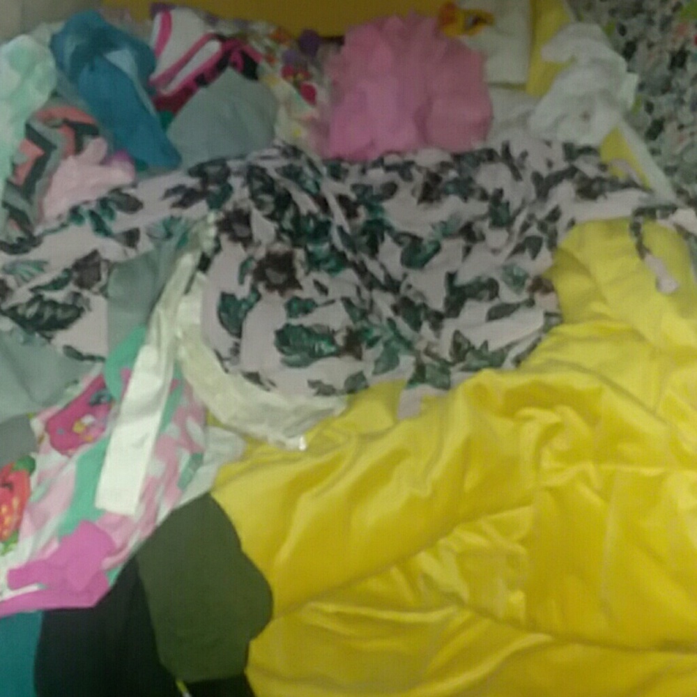 Pink flower crop top